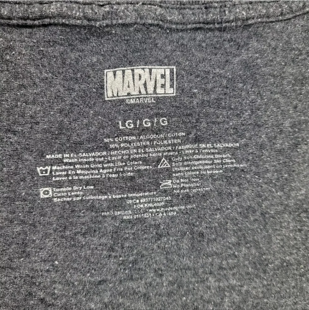 Marvel Comics T-Shirt Mens Large Captain America Avengers Superhero Solider Gray - Picture 3 of 12